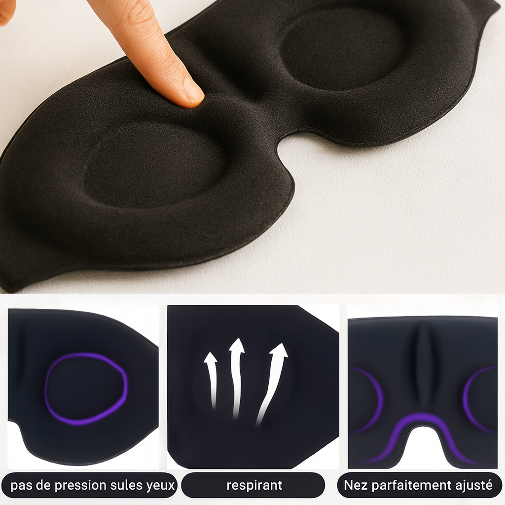 Masque de sommeil 3D Blackout